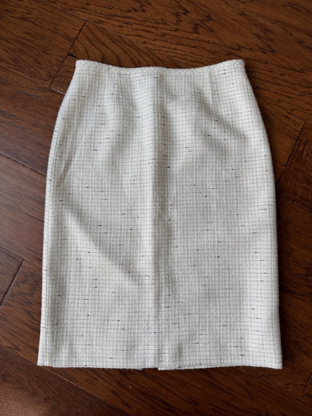 Cream Tweed Pencil Skirt — Classic Professional Style